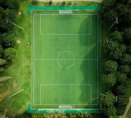 dron futbol parque